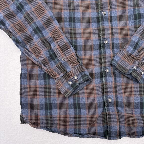 Carbon 2 Cobalt Shirt Mens Size Medium Blue Plaid Button Up Plaid Casual - Picture 4 of 10